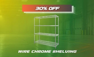 Wire Chrome Shelving on Sale